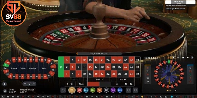 Game Roulette tại sảnh live casino